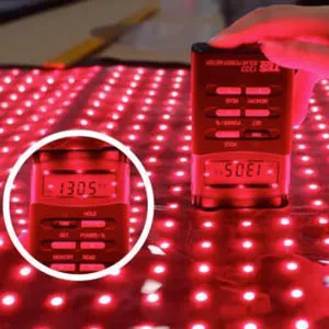 red light therapy irradiance