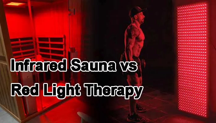 infrared vs red light sauna